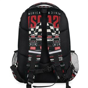 GzLeyigou Racing Car Retro Backpack for Boys Girls Kids Schoolbag Children School Bookbag,Women Men Casual Daypack Students College Bookbags Travel Bags