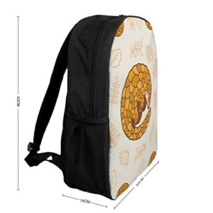 Hibernating Pangolins Lightweight Laptop Backpack Casual Daypack Fashion Bag 17 Inch for Travel Outdoor Work