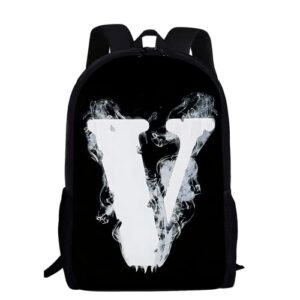 mvniord 17in fashion backpack 3d print camping daypacks backpack travel shoulder bag white