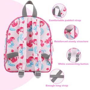 Dodinmi Toddler Backpack for Girls,12.5" Mini Kids Backpacks for Girls,Small Toddler Bookbag with Pencil Bag,Preschool & Daycare Backpack for Kids of 1~6(Girl)