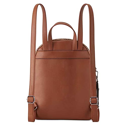 NINE WEST Whidbey Medium Backpack Mocha Logo Multi One Size