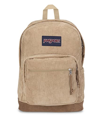 JanSport Right Pack Expressions Backpack - Travel, Work, or Laptop Bookbag - Curry Corduroy