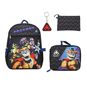 Bioworld Five Nights At Freddy's Security Breach Fazcade Youth 5-Piece Backpack Set