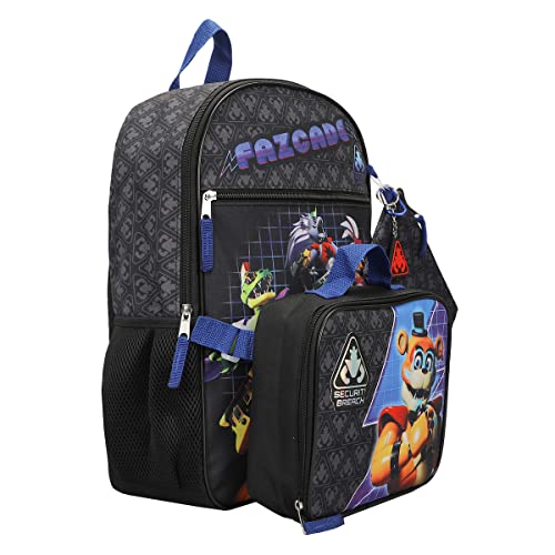 Bioworld Five Nights At Freddy's Security Breach Fazcade Youth 5-Piece Backpack Set