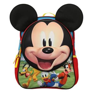 mickey mouse preschool big mickey face 14" toddler backpack