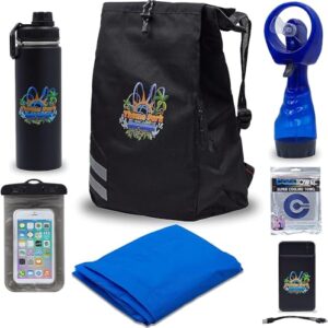 all in-one theme park survival kit: 7 essential items: ideal for couples, family and group (couples pack)