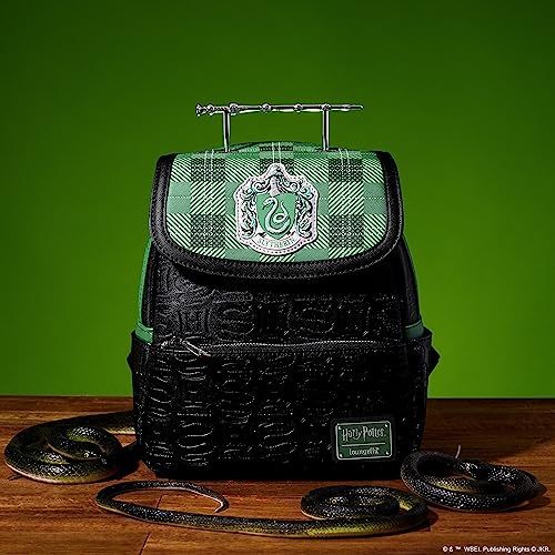 Loungefly Harry Potter 'Choose Your House' Collection: Slytherin House MIni-Backpack, Amazon Exclusive