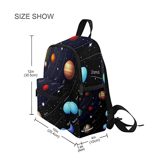 Solar System Planets Kids Backpack Backpacks Cute School Bag Bookbag for Elementary Toddler Kindergarten