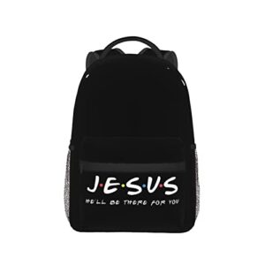 ROSIHODE Jesus Cross Backpack Christian Travel Laptop Backpack Casual Backpack Shoulder Daypack for Men Woman