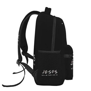 ROSIHODE Jesus Cross Backpack Christian Travel Laptop Backpack Casual Backpack Shoulder Daypack for Men Woman