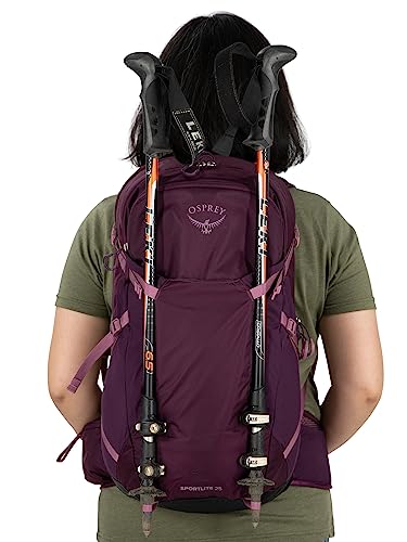 Osprey Sportlite 25L Unisex Hiking Backpack, Dark Charcoal Grey, M/L, Extended Fit