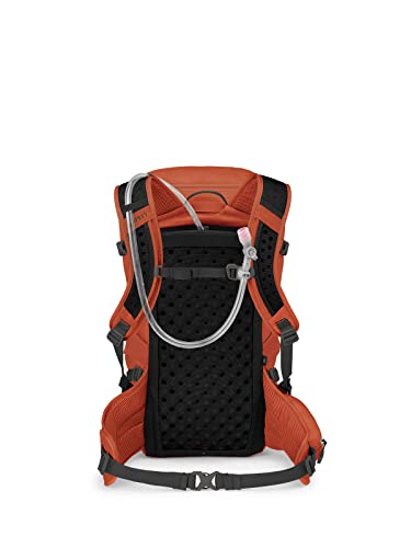 Osprey Skarab 30L Men's Hiking Backpack with Hydraulics Reservoir, Firestarter Orange, One Size