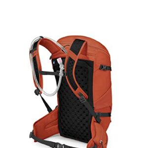 Osprey Skarab 30L Men's Hiking Backpack with Hydraulics Reservoir, Firestarter Orange, One Size