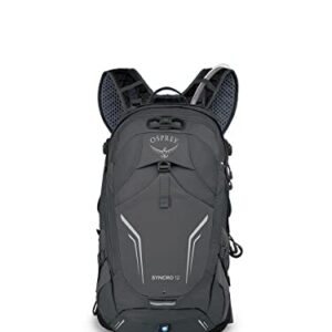Osprey Syncro 12L Men's Hiking Backpack with Hydraulics Reservoir, Coal Grey, One Size