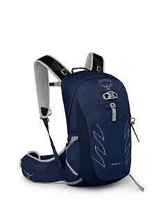 osprey talon 22l men's hiking backpack with hipbelt, ceramic blue, l/xl, extended fit