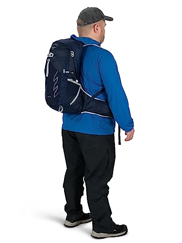 Osprey Talon 22L Men's Hiking Backpack with Hipbelt, Ceramic Blue, L/XL, Extended Fit