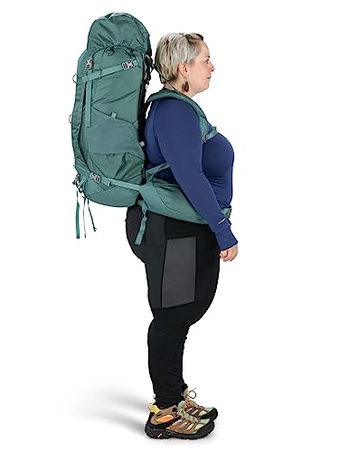 Osprey Viva 65L Women's Backpacking Backpack, Succulent Green, One Size, Extended Fit