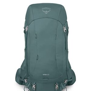 Osprey Viva 65L Women's Backpacking Backpack, Succulent Green, One Size, Extended Fit