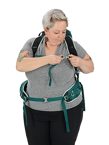 Osprey Tempest 20L Women's Hiking Backpack with Hipbelt, Jasper Green, WM/L, Extended Fit