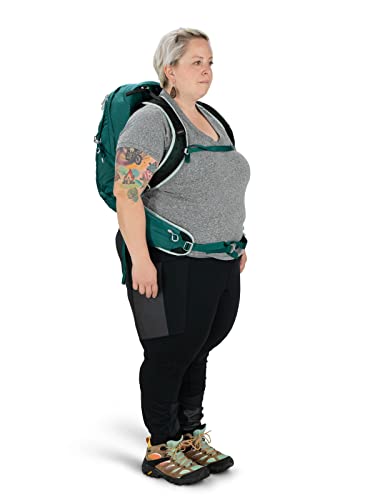 Osprey Tempest 20L Women's Hiking Backpack with Hipbelt, Jasper Green, WM/L, Extended Fit