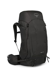 osprey volt 65l men's backpacking backpack, mamba black, one size, extended fit