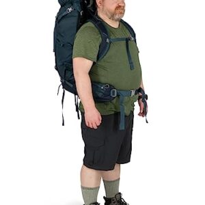 Osprey Volt 65L Men's Backpacking Backpack, Mamba Black, One Size, Extended Fit