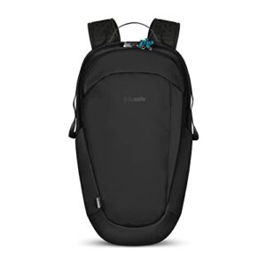 pacsafe eco 25l anti theft backpack, econyl black