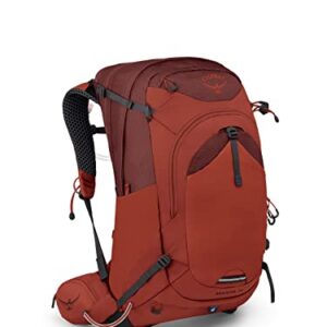 Osprey Manta 34L Men's Hiking Backpack with Hydraulics Reservoir, Oak Leaf Orange, One Size