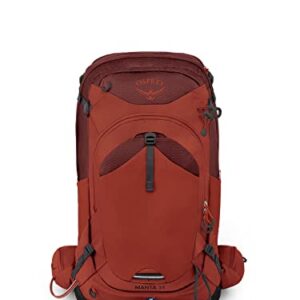 Osprey Manta 34L Men's Hiking Backpack with Hydraulics Reservoir, Oak Leaf Orange, One Size