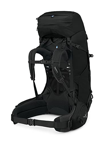 Osprey Aether 65L Men's Backpacking Backpack, Black, L/XL, Extended Fit