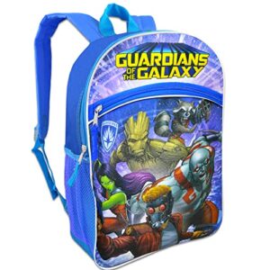 Guardians of the Galaxy Backpack with Avengers Lunch Box Set - Marvel School Bag Bundle with 16” Guardians of the Galaxy Backpack, Avengers Lunch Bag, Stickers, More | Marvel Backpack for Boys