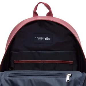 Lacoste Men's Ultimum Logo Petit Piqué Backpack, Burgundy