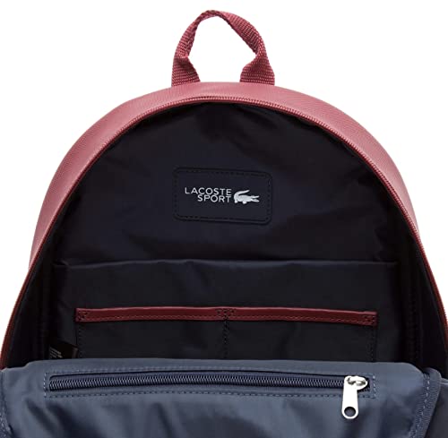 Lacoste Men's Ultimum Logo Petit Piqué Backpack, Burgundy