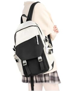 uppack black small backpack for women aesthetic college backpack bag travel bag hiking preppy backpack for men lightweight casual daypack