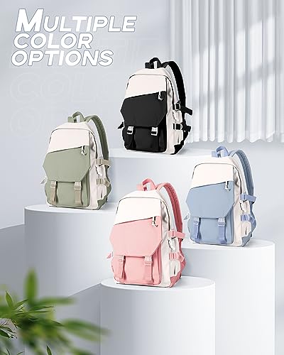 UPPACK Black small backpack for women aesthetic college backpack Bag travel bag Hiking Preppy Backpack for Men Lightweight Casual Daypack