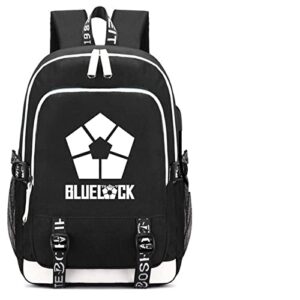 isaikoy anime blue lock backpack shoulder bag bookbag student school bag daypack satchel a10