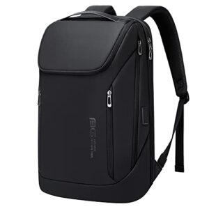 uaskmeyt travel backpack for men, business laptop backpack water resistant computer backpack with usb charging port (black1)