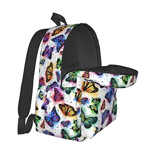 Biunnru Butterfly Travel Backpacks 15 In Cartoon Backpacks For Laptop Backpack