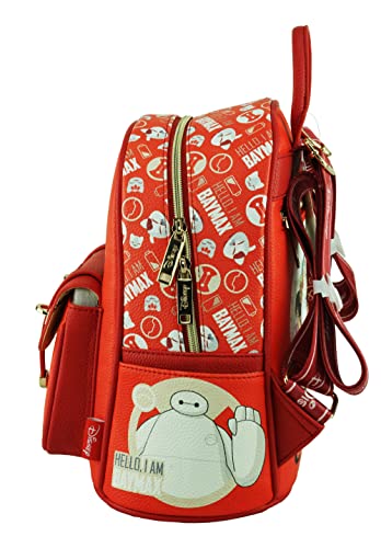 Wondapop Disney Big Hero 6 Baymax 11" Vegan Leather Fashion Mini Backpack