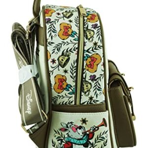 Wondapop Disney Alice in Wonderland 11" Vegan Leather Fashion Mini Backpack