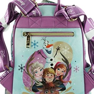 Wondapop Disney Frozen Elsa and Anna 11" Vegan Leather Fashion Mini Backpack