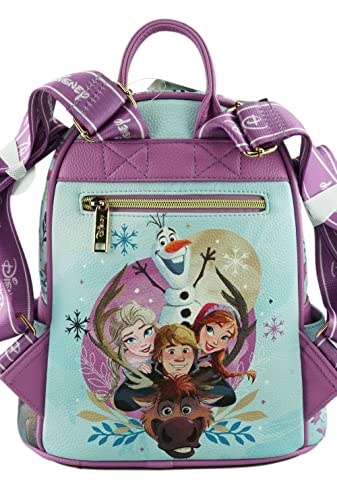 Wondapop Disney Frozen Elsa and Anna 11" Vegan Leather Fashion Mini Backpack