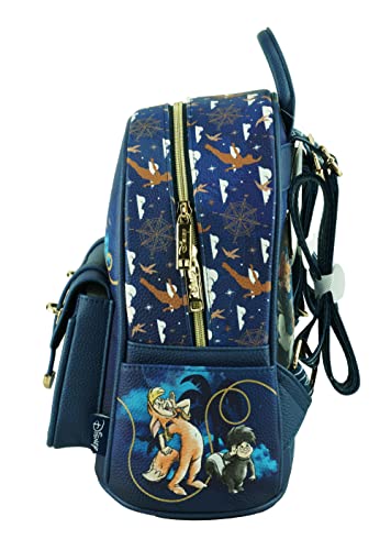 Wondapop Disney Peter Pan 11" Vegan Leather Fashion Mini Backpack