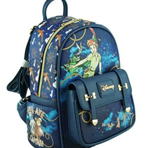 Wondapop Disney Peter Pan 11" Vegan Leather Fashion Mini Backpack