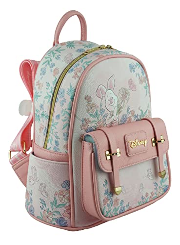 Wondapop Disney Winnie the Pooh Piglet 11" Vegan Leather Fashion Mini Backpack