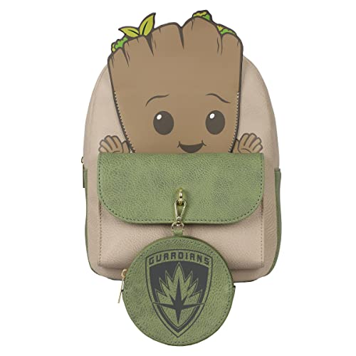 Marvel I Am Groot Baby Groot White & Green Women's Mini Backpack