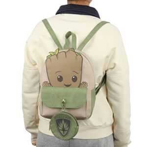 Marvel I Am Groot Baby Groot White & Green Women's Mini Backpack