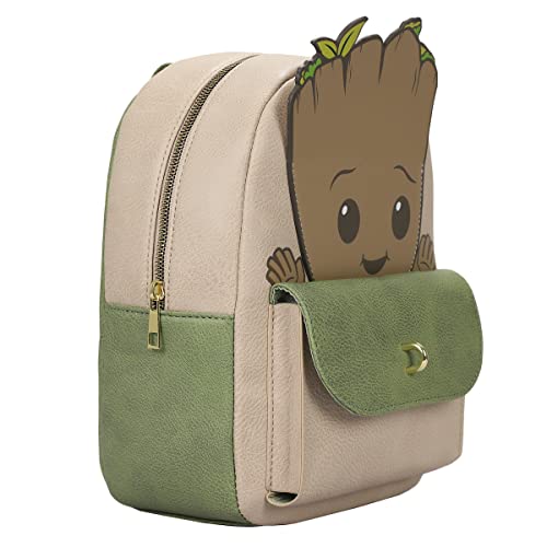 Marvel I Am Groot Baby Groot White & Green Women's Mini Backpack