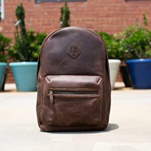 olpr. Leather Backpack (Dark Brown)