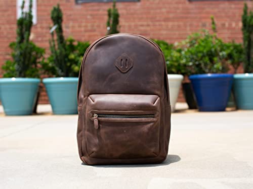 olpr. Leather Backpack (Dark Brown)